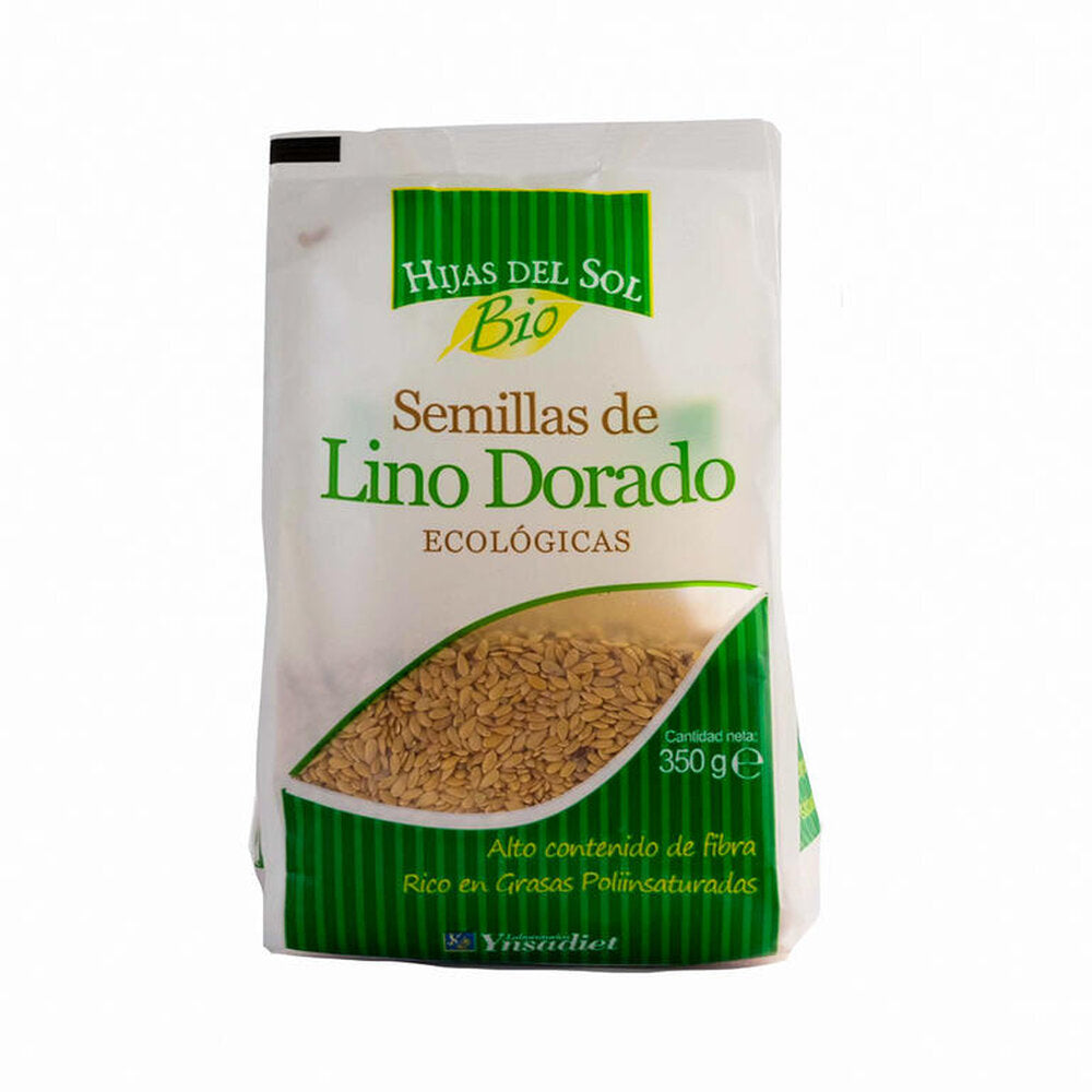 Semillas de lino dorado ecológicas.