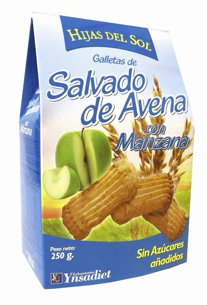 Galletas de salvado de avena con manzana