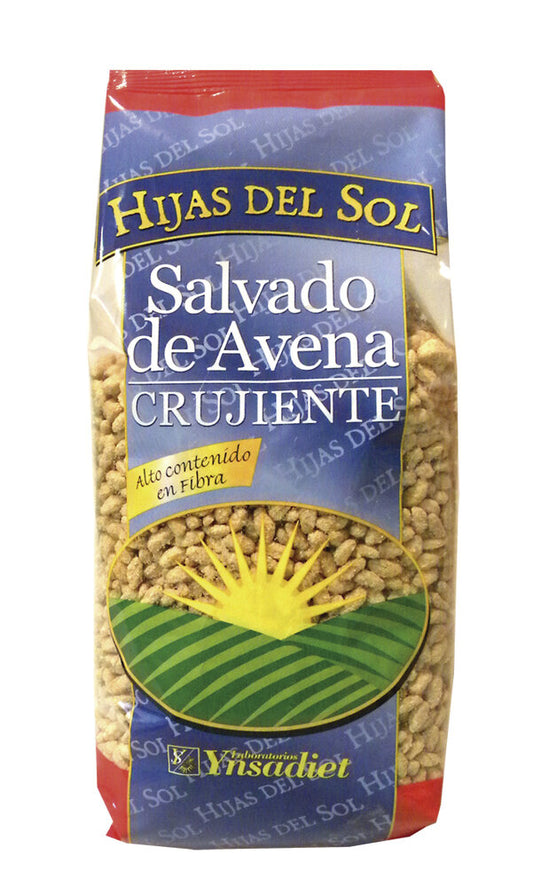 Salvado de avena crujiente.